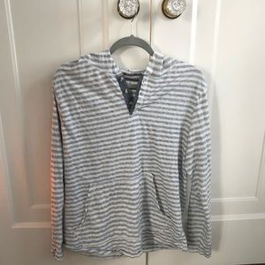 Striped Button Up Hoodie